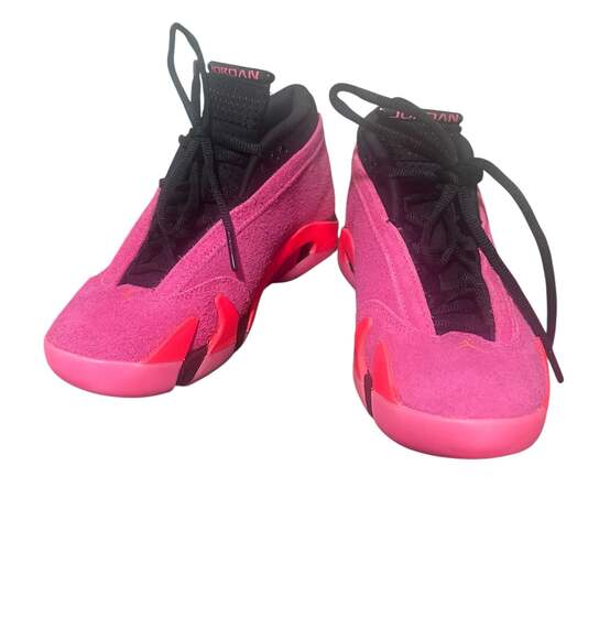 Women's Air Jordan 14 Retro Low 'Shocking Pink' Sneakers - Picture 1 of 7